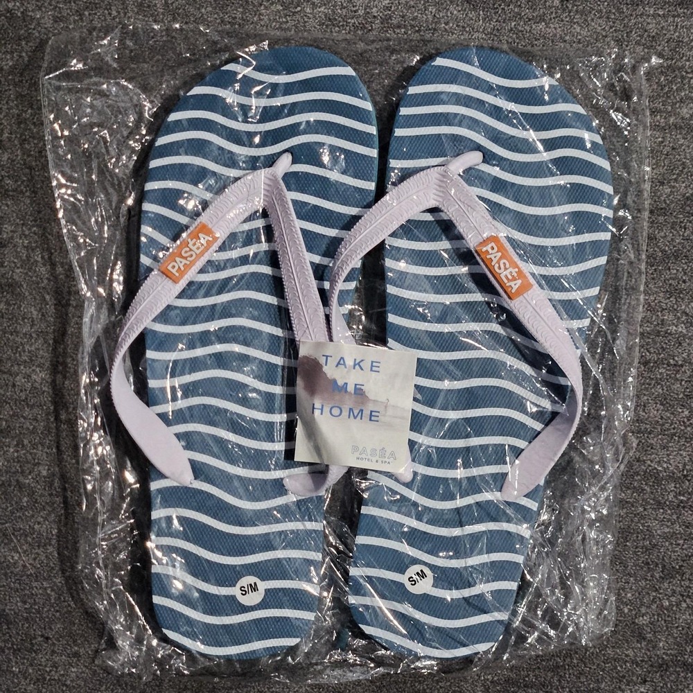 Pasea Hotel And Spa Flip Flops Thongs Sandals Size S/M Unisex